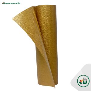 Vinilo Textil - Glitter o Escarchado - ORO - 50cm x 1,0 mt