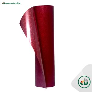 Vinilo Textil - Glitter o Escarchado - Red  40186 - 50cm x 50cm