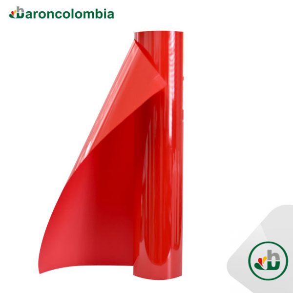 Vinilo Textil - PU - Rojo  40154 - 50cm X 1,0 mt