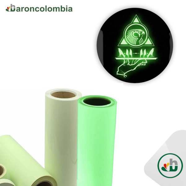 Vinilo Textil - Glow Fotoluminiscente - Green 40203- 50cm X 1,0 mt