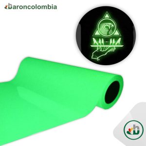 Vinilo Textil - Glow Fotoluminiscente - Green 40203- 50cm X 50 cm