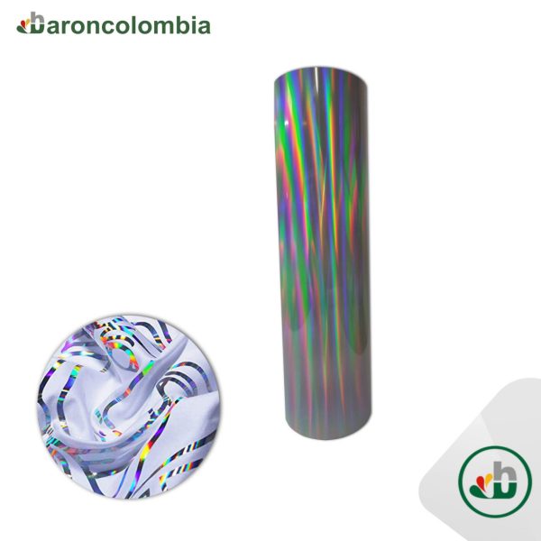 Vinilo Textil - Holográfico - Rainbow Silver - 50cm x 60cm